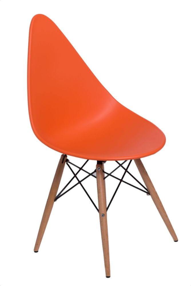 Fernity Oranžová stolička Rush DSW